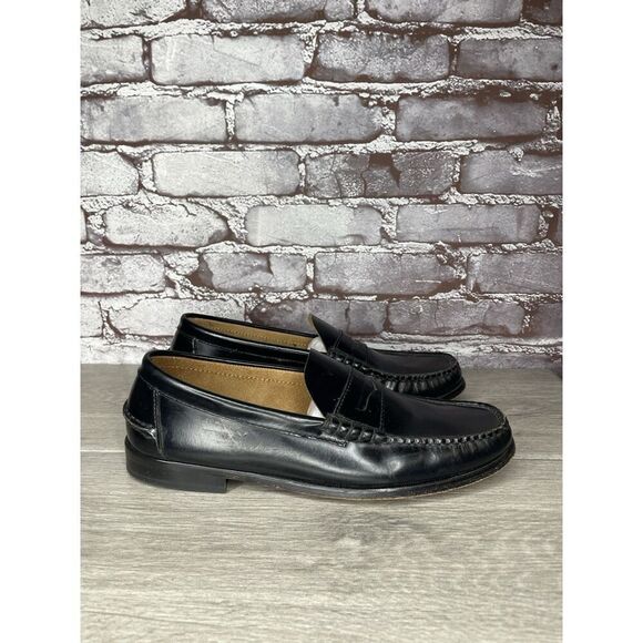 Florsheim 1892 Black Leather Slip On Penny Loafers Dress Shoes Men Sz 9D US/42EU